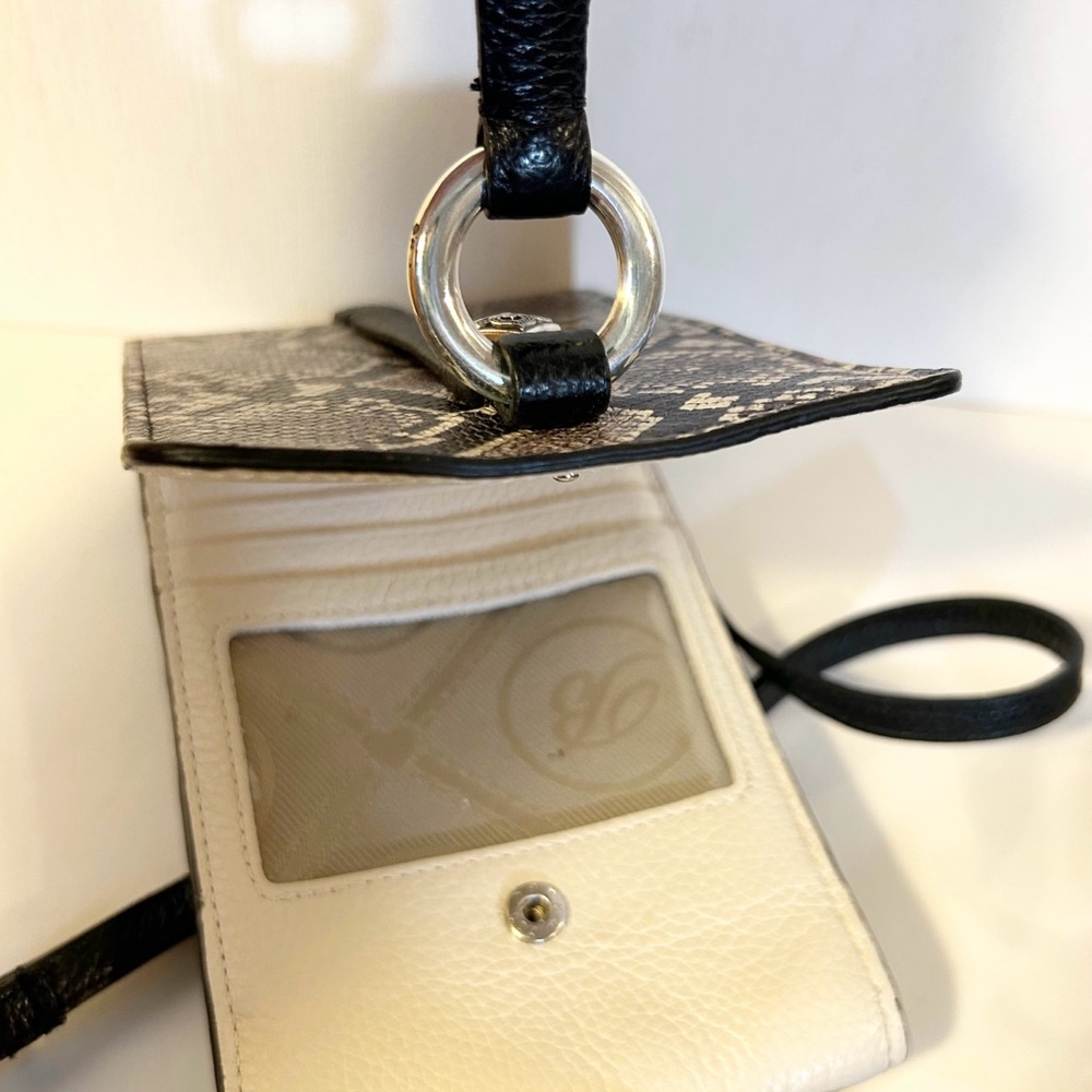 Brighton Toledo Python Print Leather Crossbody Ba… - image 11